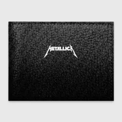 Обложка для студенческого билета Metallica on black pattern shuriken logo