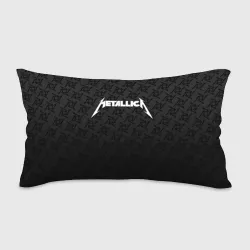 Подушка 3D антистресс Metallica on black pattern shuriken logo