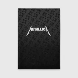 Обложка для автодокументов Metallica on black pattern shuriken logo