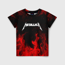 Детская футболка 3D Metallica на спине