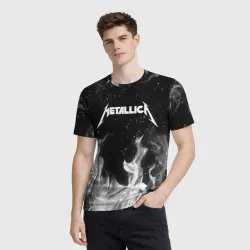 Мужская футболка 3D Metallica на спине - фото 2