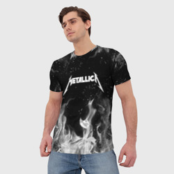 Мужская футболка 3D Metallica на спине - фото 2
