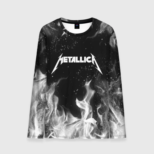 Мужской лонгслив 3D Metallica на спине