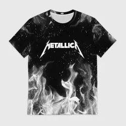 Мужская футболка 3D Metallica на спине