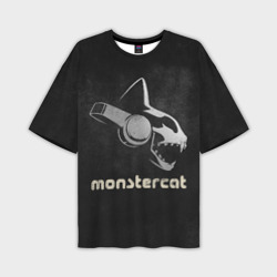 Мужская футболка oversize 3D Monstercat