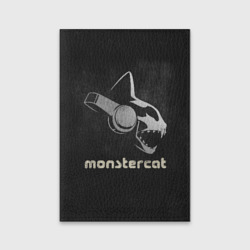 Обложка для паспорта матовая кожа Monstercat