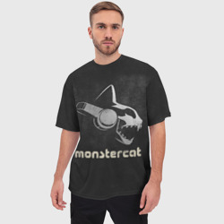 Мужская футболка oversize 3D Monstercat - фото 2