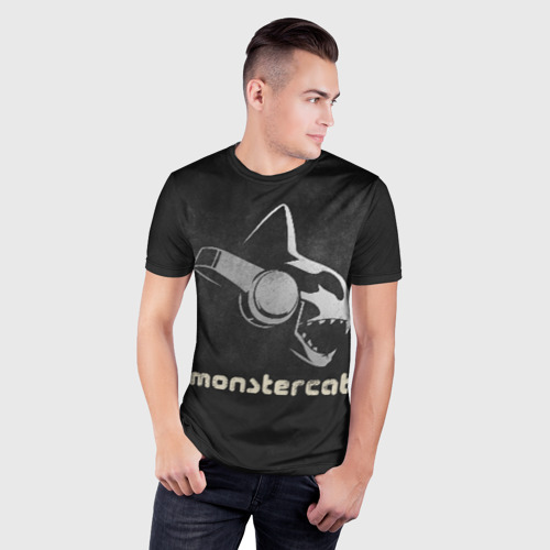 Мужская футболка 3D Slim Monstercat, цвет 3D печать - фото 3