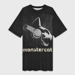 Платье-футболка 3D Monstercat