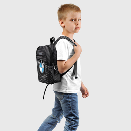 Детский рюкзак 3D с принтом BMW (РЕДАЧ), вид сзади #1