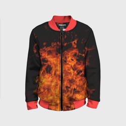 Детский бомбер 3D Огонь