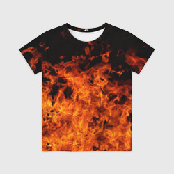 Детская футболка 3D Огонь