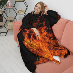 Плед с рукавами Огонь - фото 2