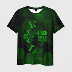 Hack     Cyberspace – Мужская футболка 3D с принтом купить со скидкой в -26%