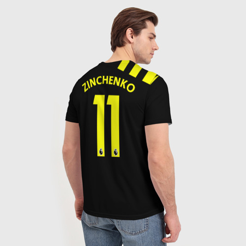 Мужская футболка 3D Zinchenko away 19-20, цвет 3D печать - фото 4