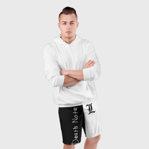 Мужские шорты спортивные Death Note 2, цвет 3D печать - фото 5