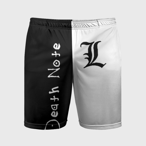 Мужские шорты спортивные Death Note 2, цвет 3D печать