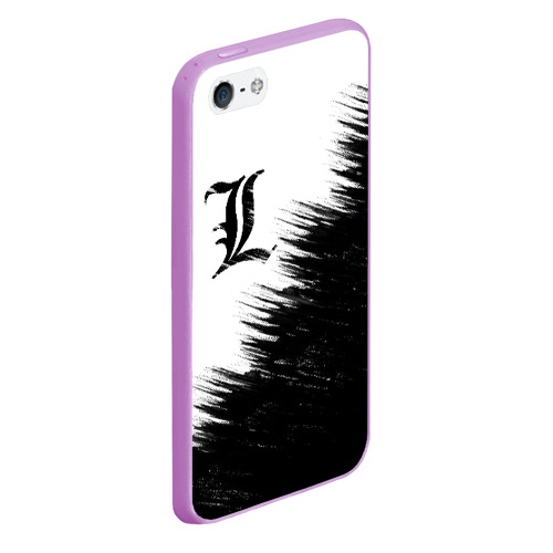 Чехол для iPhone 5/5S матовый Death Note 5, цвет сиреневый - фото 3