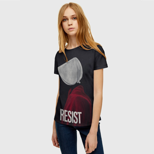 Женская футболка 3D Resist, цвет 3D печать - фото 3