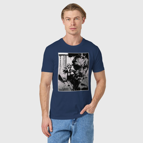 Мужская футболка хлопок Big Boss MGS, цвет темно-синий - фото 3