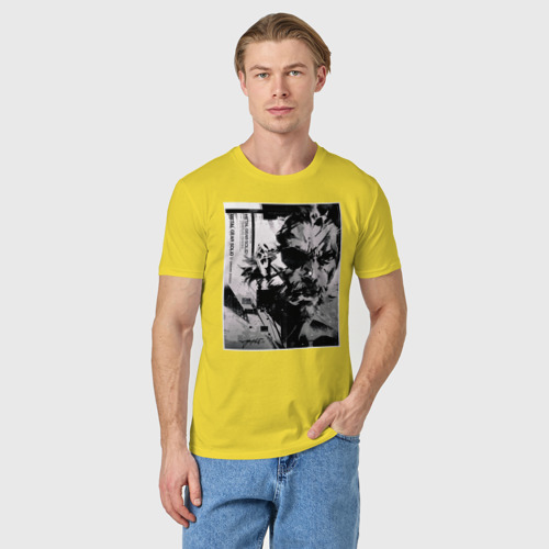 Мужская футболка хлопок Big Boss MGS, цвет желтый - фото 3