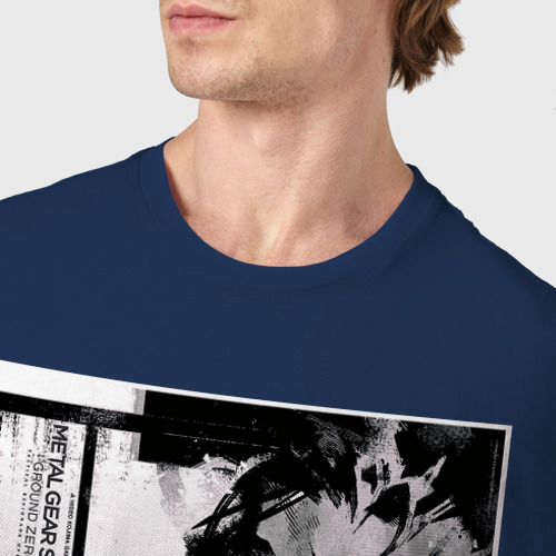 Мужская футболка хлопок Big Boss MGS, цвет темно-синий - фото 6