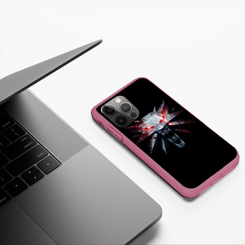 Чехол для iPhone 12 Pro Max с принтом Ведьмак когти на спине the Witcher, фото #5