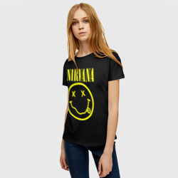 Женская футболка 3D Nirvana Нирвана - фото 2