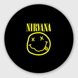 Круглый коврик для мышки Nirvana Нирвана