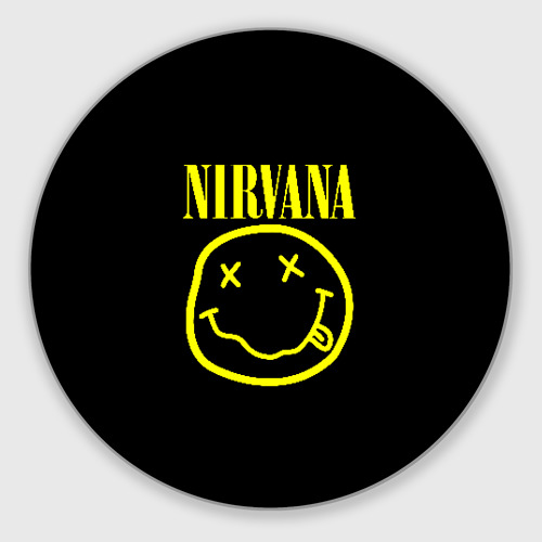 Круглый коврик для мышки Nirvana Нирвана