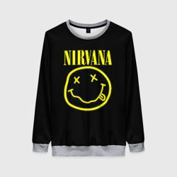 Женский свитшот 3D Nirvana Нирвана