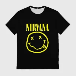 Мужская футболка 3D Nirvana Нирвана