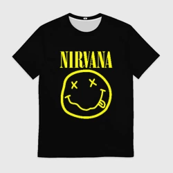 Мужская футболка 3D Nirvana Нирвана