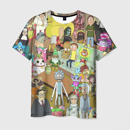 Мужская футболка 3D Rick and Morty Фото 01 Мужская футболка 3D Rick and Morty Фото 01