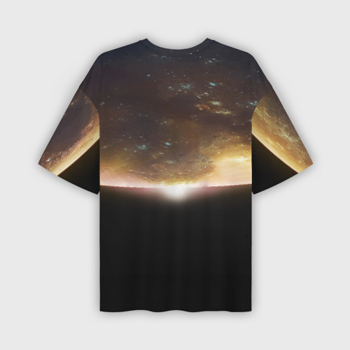 Мужская футболка oversize 3D Warframe Planet, цвет 3D печать - фото 2