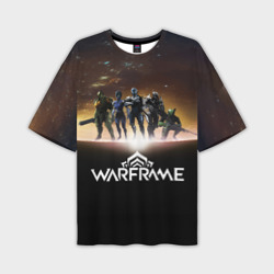 Мужская футболка oversize 3D Warframe Planet