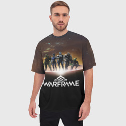 Мужская футболка oversize 3D Warframe Planet - фото 2