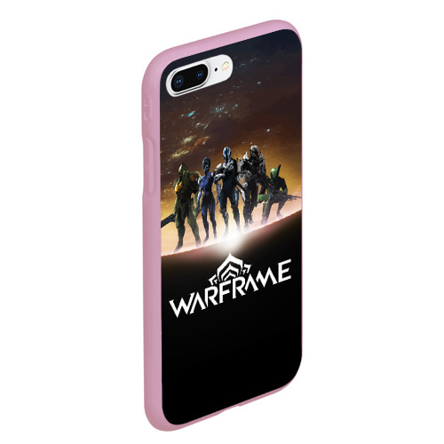 Чехол для iPhone 7Plus/8 Plus матовый Warframe Planet, цвет розовый - фото 3