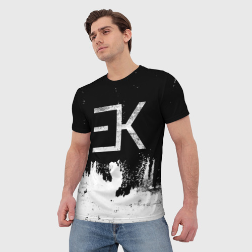 Мужская футболка 3D Egor Kreed - Grunge, цвет 3D печать - фото 3