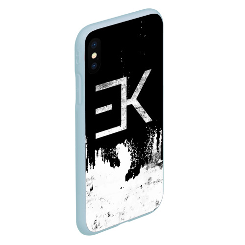 Чехол для iPhone XS Max матовый Egor Kreed - Grunge, цвет голубой - фото 3