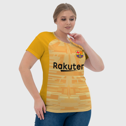 Женская футболка 3D с принтом Ter Stegen home gk 19-20, фото #4