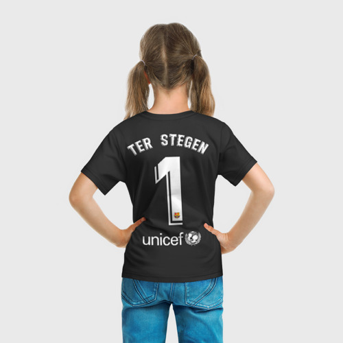 Детская футболка 3D Ter Stegen away gk 19-20, цвет 3D печать - фото 6