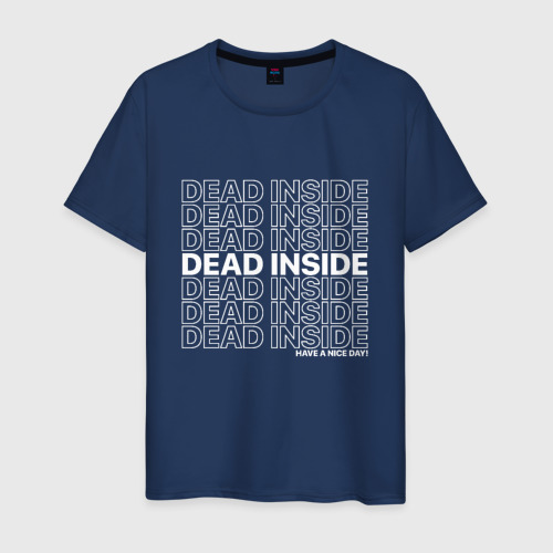 Мужская футболка хлопок Dead inside