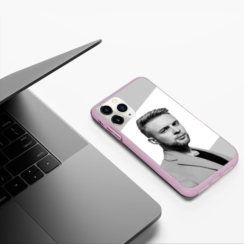Чехол для iPhone 11 Pro матовый Егор Крид, цвет розовый - фото 5