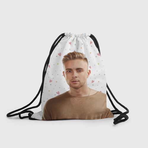 Рюкзак-мешок 3D Егор Крид и сердечки