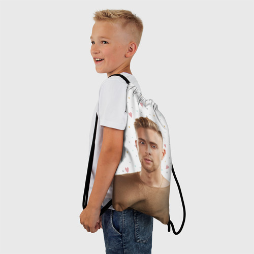 Рюкзак-мешок 3D Егор Крид и сердечки - фото 3