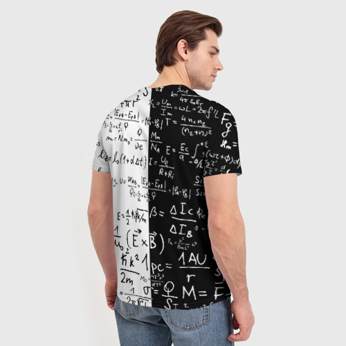 Мужская футболка 3D E=mc2, цвет 3D печать - фото 4