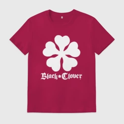 Мужская футболка хлопок Black clover white