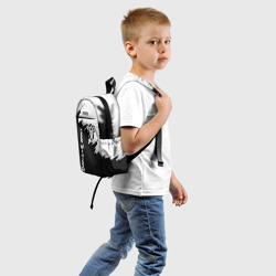 Детский рюкзак 3D Чёрный Бык разделенный фон - фото 2
