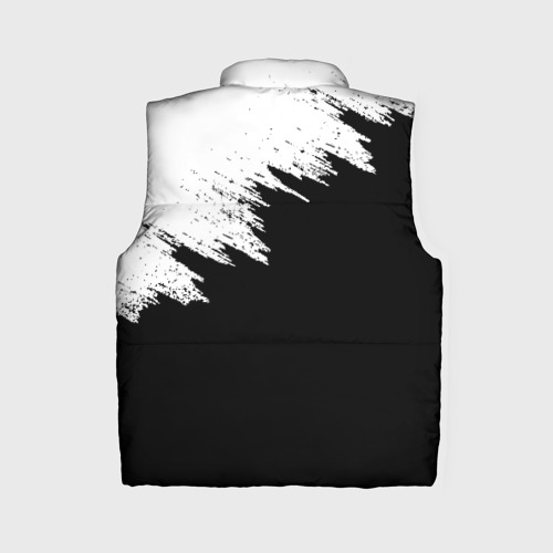 Женский жилет утепленный 3D Чёрный Бык разделенный фон, цвет черный - фото 2